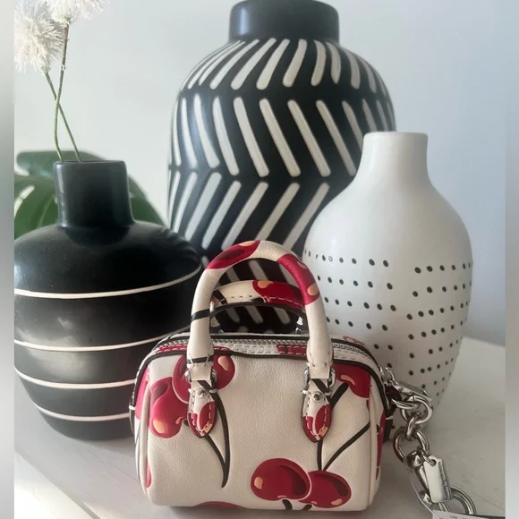 Coach Cherry Rowan Bag Charm (NWT) - Picture 2 of 7